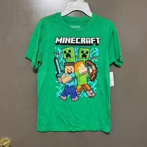 Minecraft Green Boys Short Sleeve T-Shirt (10/12)